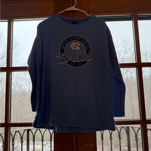 UNC Tarheels Crewneck, Vintage, Carolina Blue, Size Medium